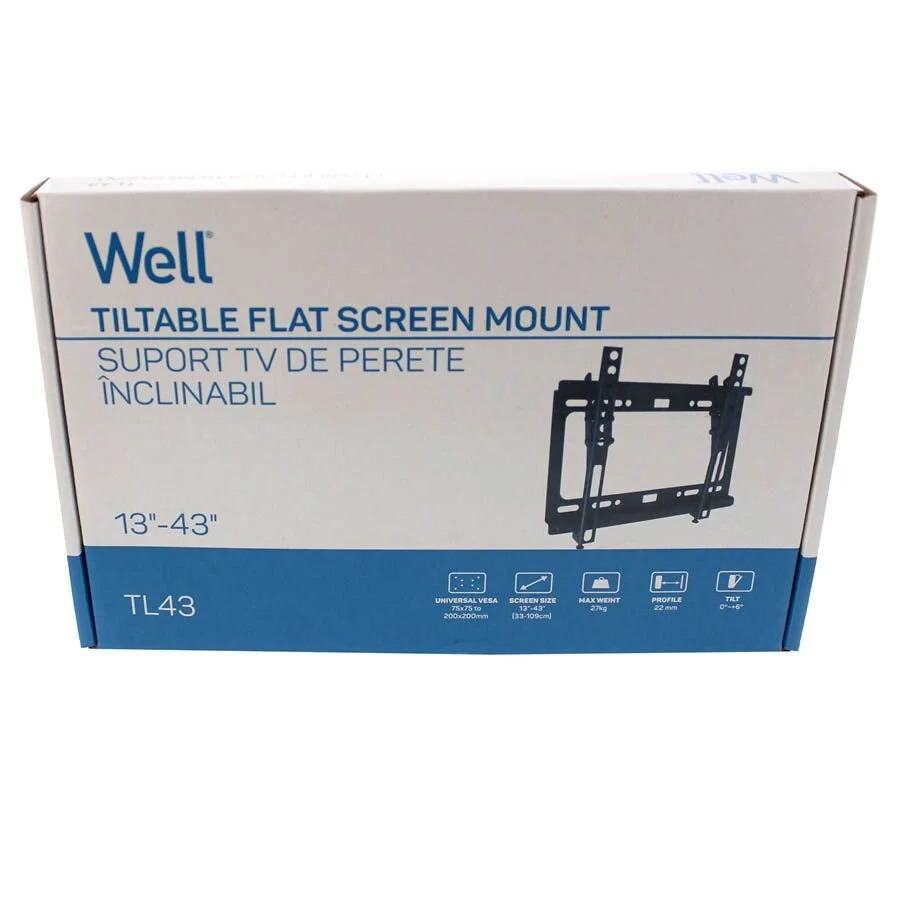 Βάση TV Well 13"- 43" Ρυθμιζόμενη TVS-LCD-TL43-WL Βάση TV Well 13"- 43" Ρυθμιζόμενη TVS-LCD-TL43-WL