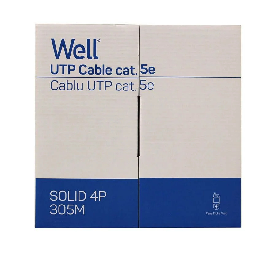 UTP CAT-5e 305m Μονόκλωνο Χαλκός Pull Out Box Well UTP5E-CU-305-WL UTP CAT-5e 305m Μονόκλωνο Χαλκός Pull Out Box Well UTP5E-CU-305-WL