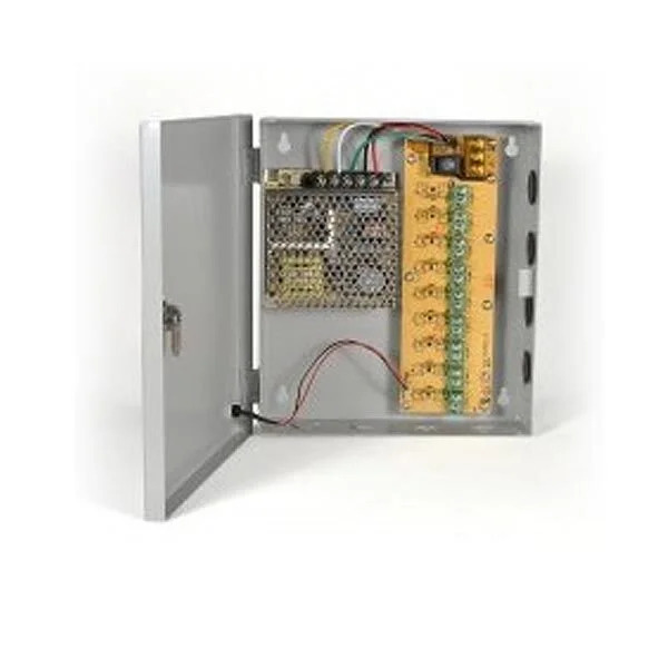 Τροφοδοτικό CCTV Κάμερας 12V 12.5A 9 εξόδους Τροφοδοτικό CCTV Κάμερας 12V 12.5A 9 εξόδους