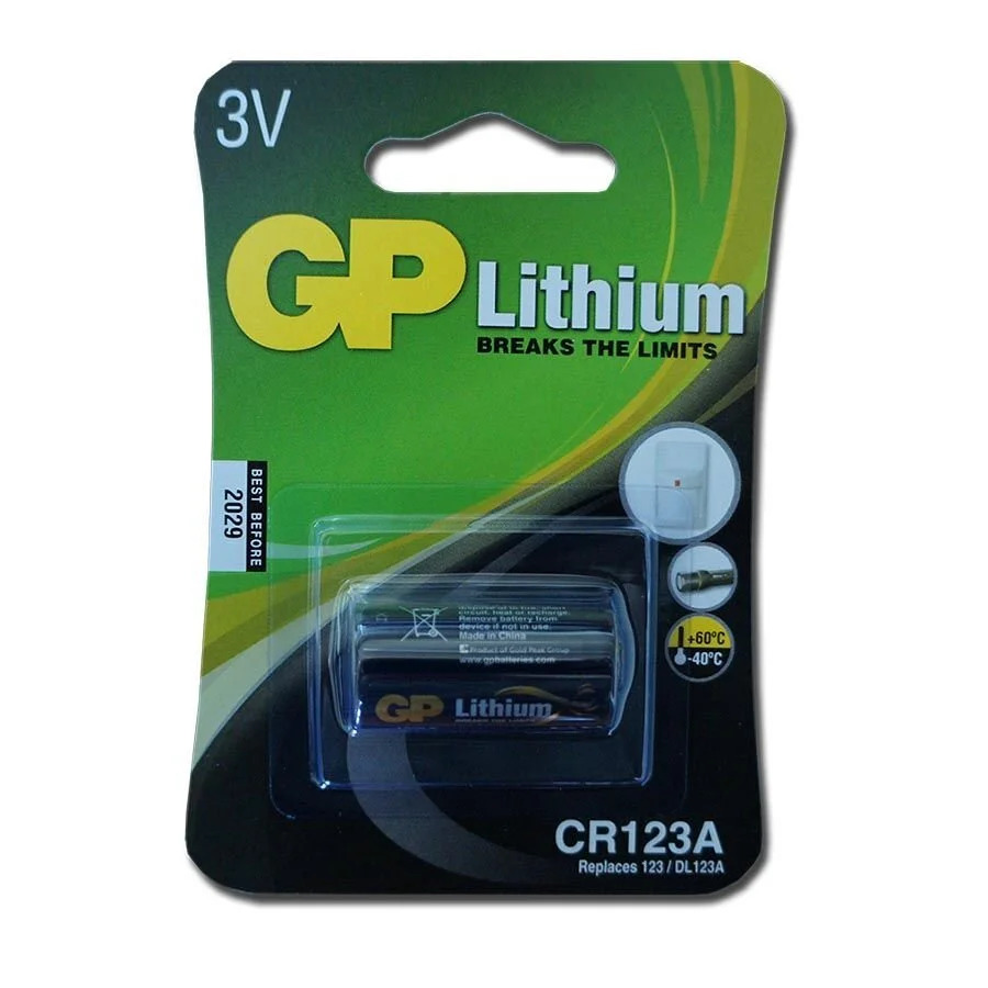 GP CR-123A Λιθίου Καρτέλα 1τεμ Μπαταρία Well GPCR123A-BL1 GP CR-123A Λιθίου Καρτέλα 1τεμ Μπαταρία Well GPCR123A-BL1