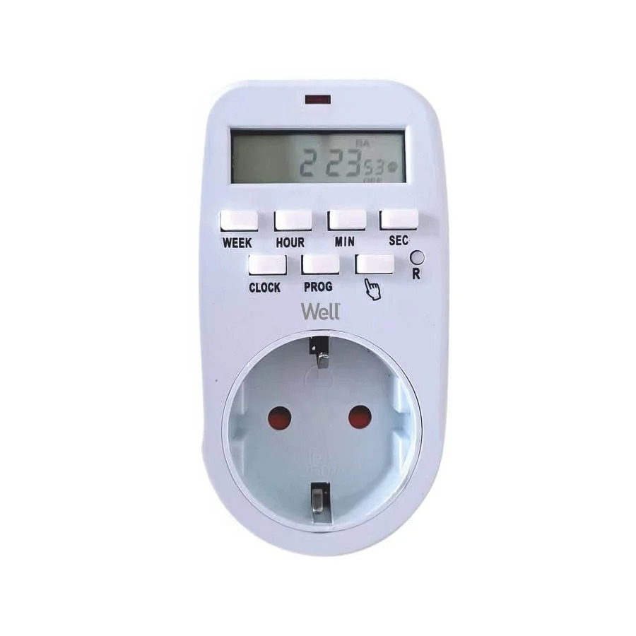 Ψηφιακός Χρονοδιακόπτης Εσωτερικού Χώρου Well TIMER-DIG-01-WL Ψηφιακός Χρονοδιακόπτης Εσωτερικού Χώρου Well TIMER-DIG-01-WL