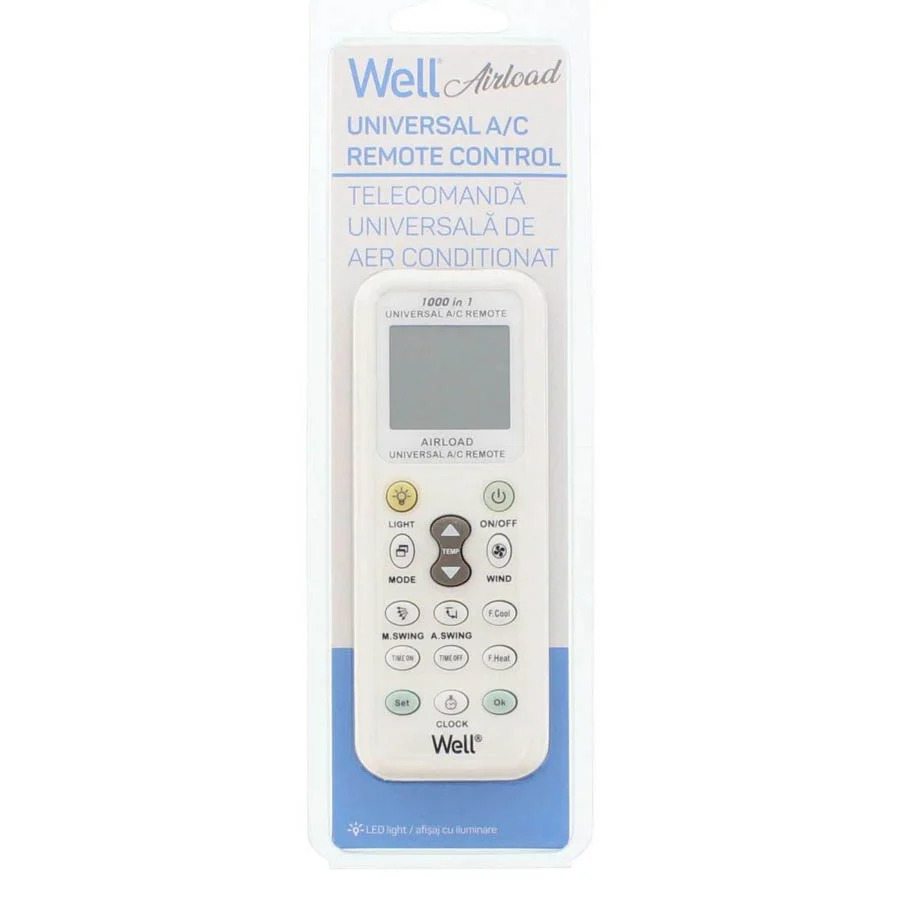 Τηλεχειριστήριο κλιματιστικών Well RC-AC-AIRLOAD-WL Τηλεχειριστήριο κλιματιστικών Well RC-AC-AIRLOAD-WL
