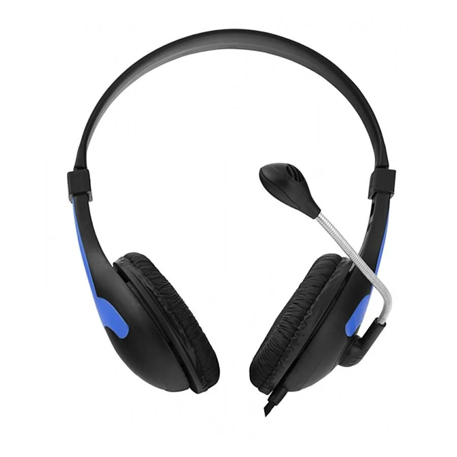 Ακουστικό με μικρόφωνο μπλε EH158B Ακουστικό με μικρόφωνο μπλε EH158B