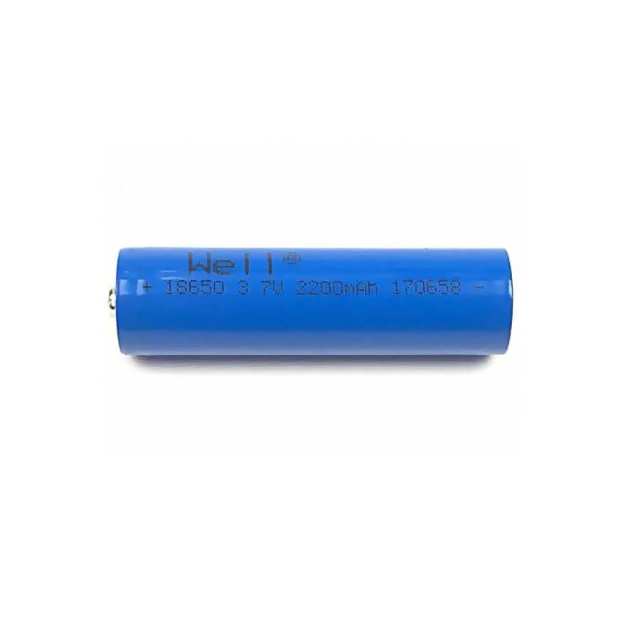 Well Μπαταρία LI-ION Flat terminal 3,7V 2200mAh ACCU-18650L/220-TH-WL Well Μπαταρία LI-ION Flat terminal 3,7V 2200mAh ACCU-18650L/220-TH-WL
