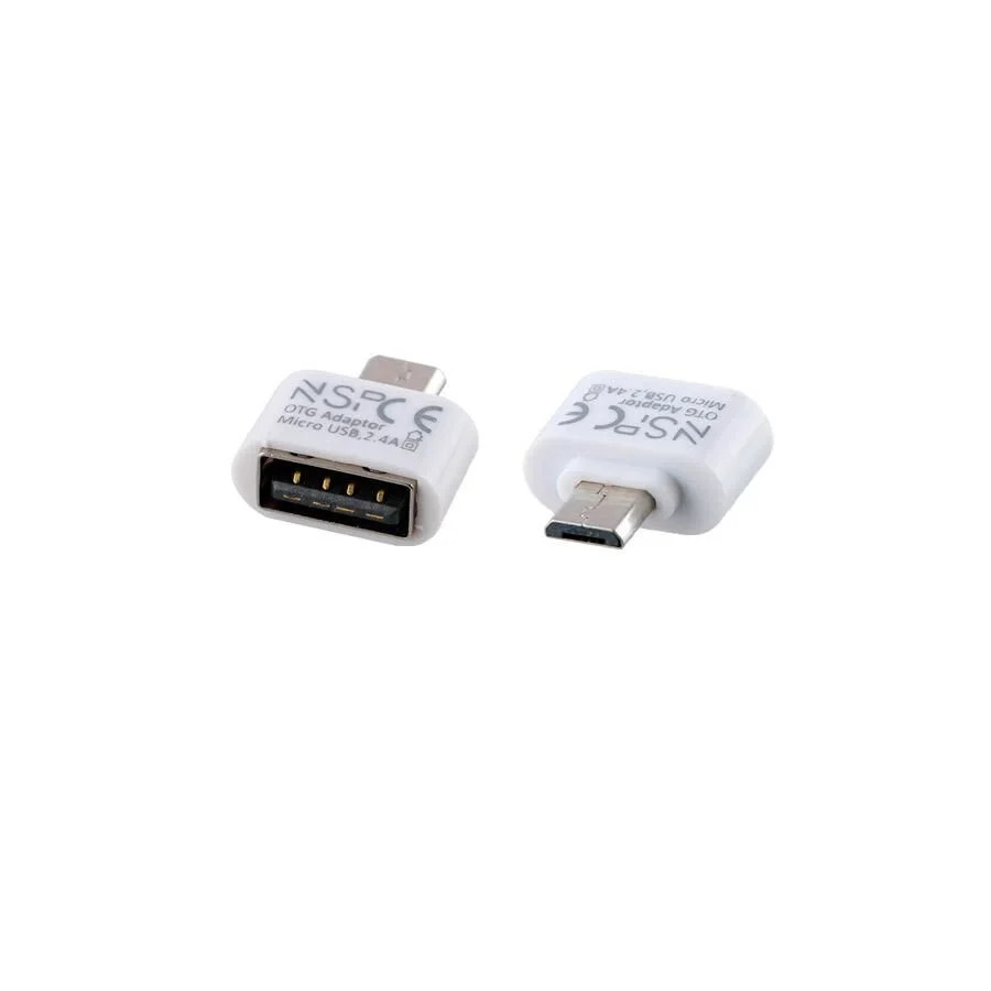 Μετατροπέας USB 2.0 OTG 2.4A FEMALE ΣΕ MICRO USB MALE WHITE NSP Μετατροπέας USB 2.0 OTG 2.4A FEMALE ΣΕ MICRO USB MALE WHITE NSP