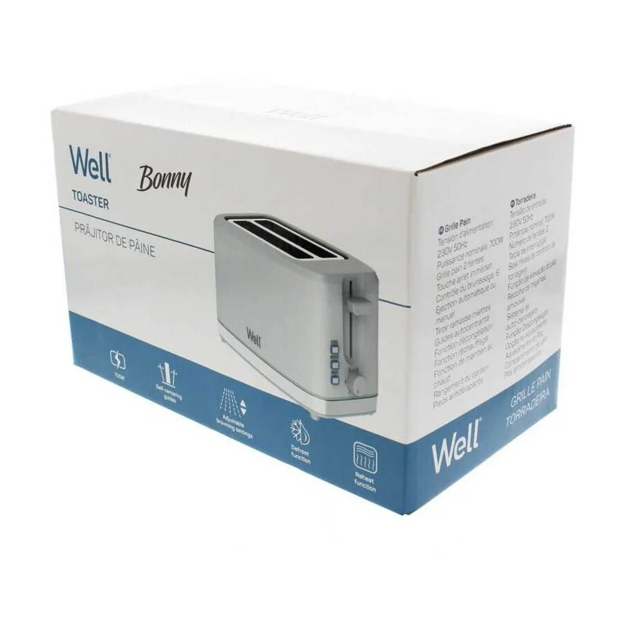 Τοστιέρα Bonny 700W Well TOAST-BONNY-WL Τοστιέρα Bonny 700W Well TOAST-BONNY-WL