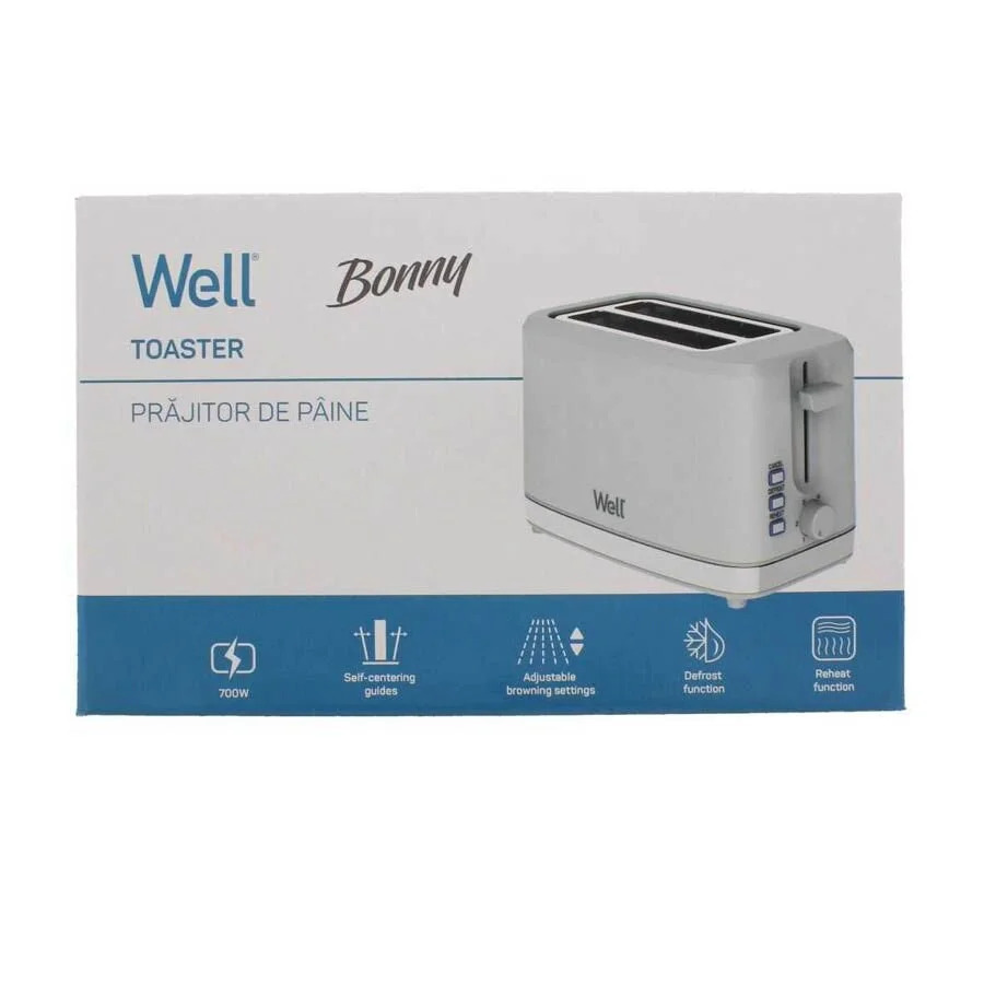 Τοστιέρα Bonny 700W Well TOAST-BONNY-WL Τοστιέρα Bonny 700W Well TOAST-BONNY-WL