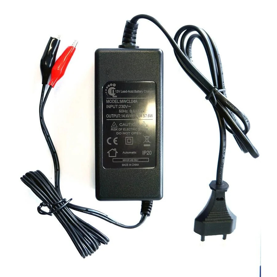 Φορτιστής μπαταριών μολύβδου AC230V 14.4VDC 4 A Αυτόματος Φορτιστής μπαταριών μολύβδου AC230V 14.4VDC 4 A Αυτόματος