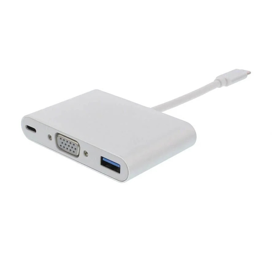Adaptor USB-C Male σε VGA, USB3.0, USB-C Female Well ADAPT-USBC-VGA/USB3.0/PD-WL Adaptor USB-C Male σε VGA, USB3.0, USB-C Female Well ADAPT-USBC-VGA/USB3.0/PD-WL