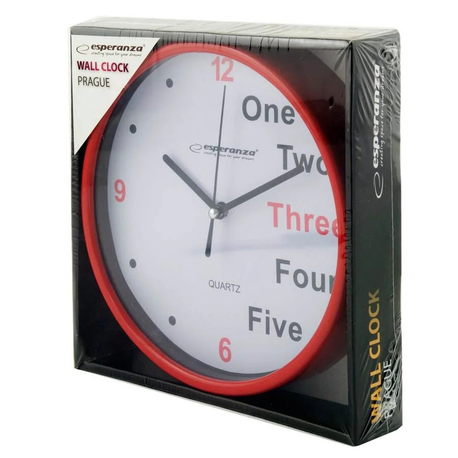 Ρολόι Τοίχου PRAGUE BLACK EHC014K Ρολόι Τοίχου PRAGUE BLACK EHC014K