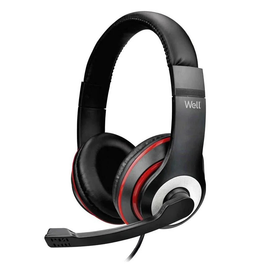 Well Ακουστικό με μικρόφωνο USB 1.8m HEADSET-S02BK-WL Well Ακουστικό με μικρόφωνο USB 1.8m HEADSET-S02BK-WL