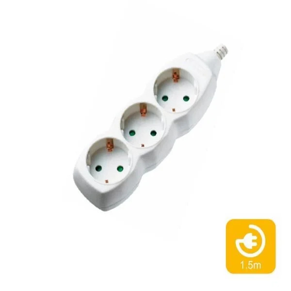 Πολύπριζα 3θ χωρίς Διακόπτη 1,5M,3g1,5 COM Πολύπριζα 3θ χωρίς Διακόπτη 1,5M,3g1,5 COM