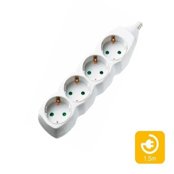 Πολύπριζα 4θ χωρίς Διακόπτη 1,5M,3g1,5 COM Πολύπριζα 4θ χωρίς Διακόπτη 1,5M,3g1,5 COM