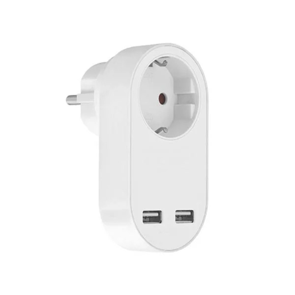 Αντάπτορας Φορτιστής 2xUSB/2.4Α λευκό COM Αντάπτορας Φορτιστής 2xUSB/2.4Α λευκό COM