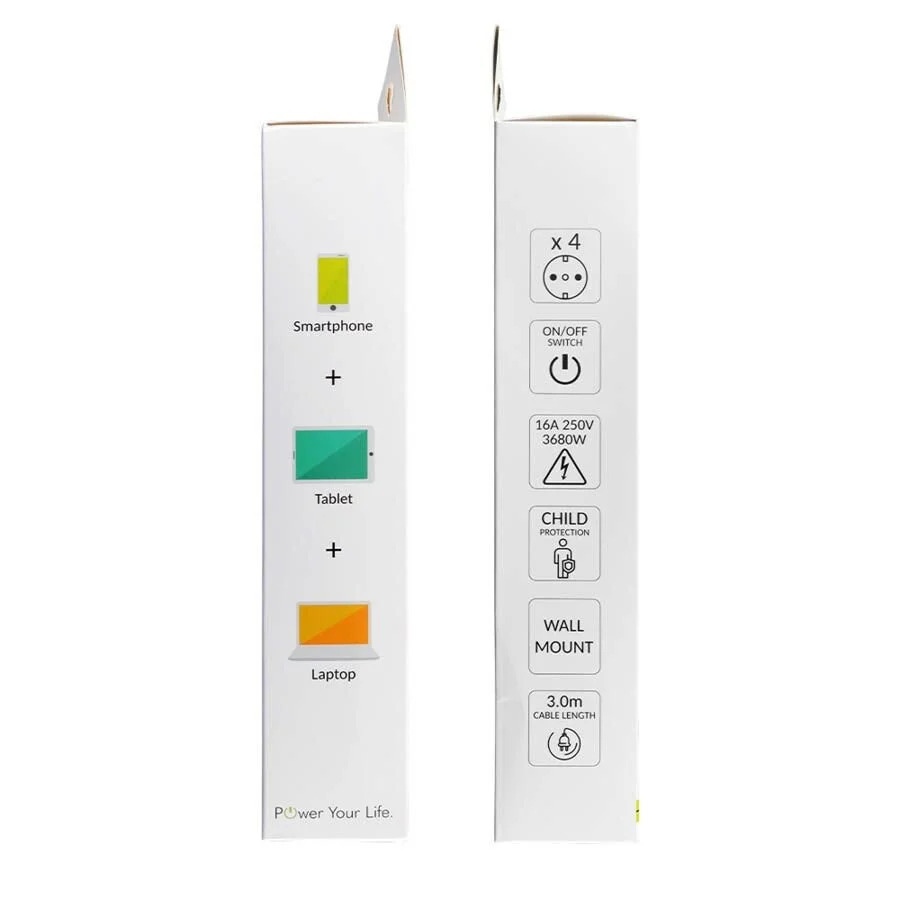 Πολύπριζα 4θ Με Διακόπτη 3M,3g1,5 λευκό LS-430W LIME Πολύπριζα 4θ Με Διακόπτη 3M,3g1,5 λευκό LS-430W LIME