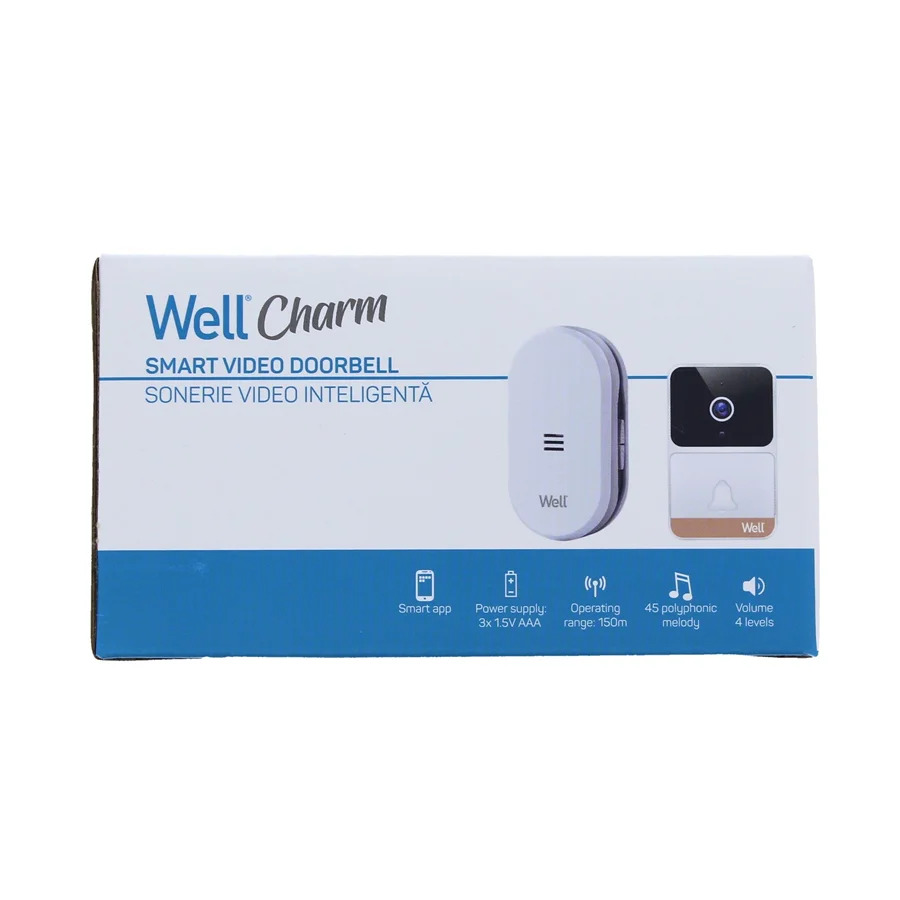 Κουδούνι Smart Video WiFi AC/AC 45 μελωδιών DOORBELL-CHARM-WL Κουδούνι Smart Video WiFi AC/AC 45 μελωδιών DOORBELL-CHARM-WL