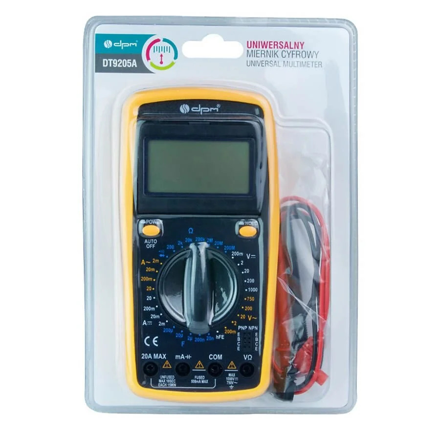 Ψηφιακό Πολύμετρο DT9205A με Buzzer Ψηφιακό Πολύμετρο DT9205A με Buzzer