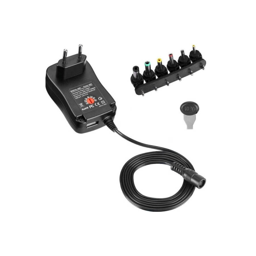2100mA 3-12V Switching 30W + USB 5V Τροφοδοτικό AC/DC 2100mA 3-12V Switching 30W + USB 5V Τροφοδοτικό AC/DC