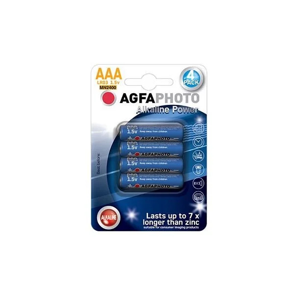 AGFA LR03 AAA 4τεμ Αλκαλική Μπαταρία AGFA LR03 AAA 4τεμ Αλκαλική Μπαταρία