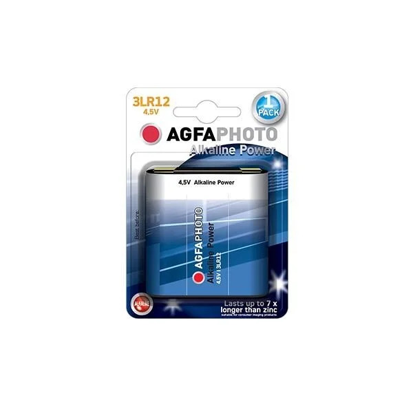 AGFA 4.5V 3LR12 1τεμ Αλκαλική Μπαταρία AGFA 4.5V 3LR12 1τεμ Αλκαλική Μπαταρία