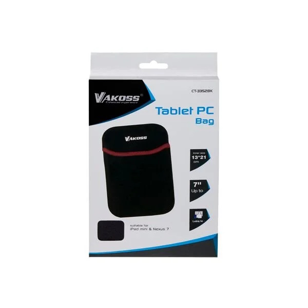 Θήκη για tablet CT-3352BK από Neoprene Μαύρο έως 7`` VAKOSS Θήκη για tablet CT-3352BK από Neoprene Μαύρο έως 7`` VAKOSS