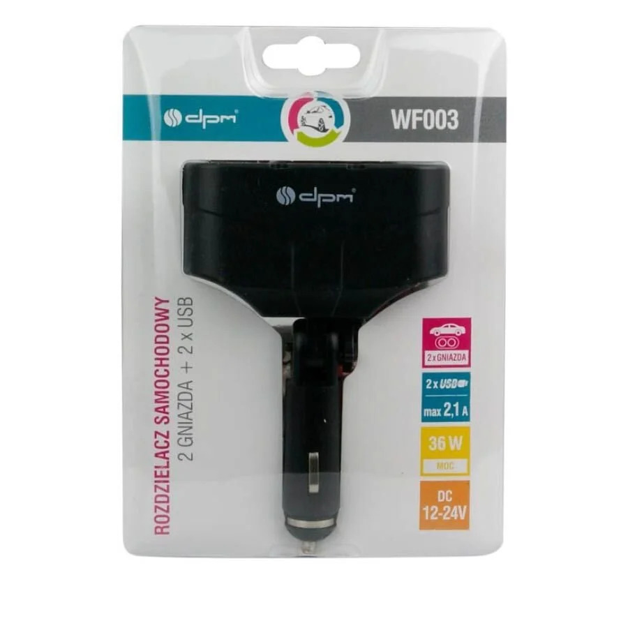 Φορτιστής 48W & επέκταση τροφοδοσίας w/4 έξοδοι από αναπτήρα αυτοκινήτου WF003 Φορτιστής 48W & επέκταση τροφοδοσίας w/4 έξοδοι από αναπτήρα αυτοκινήτου WF003
