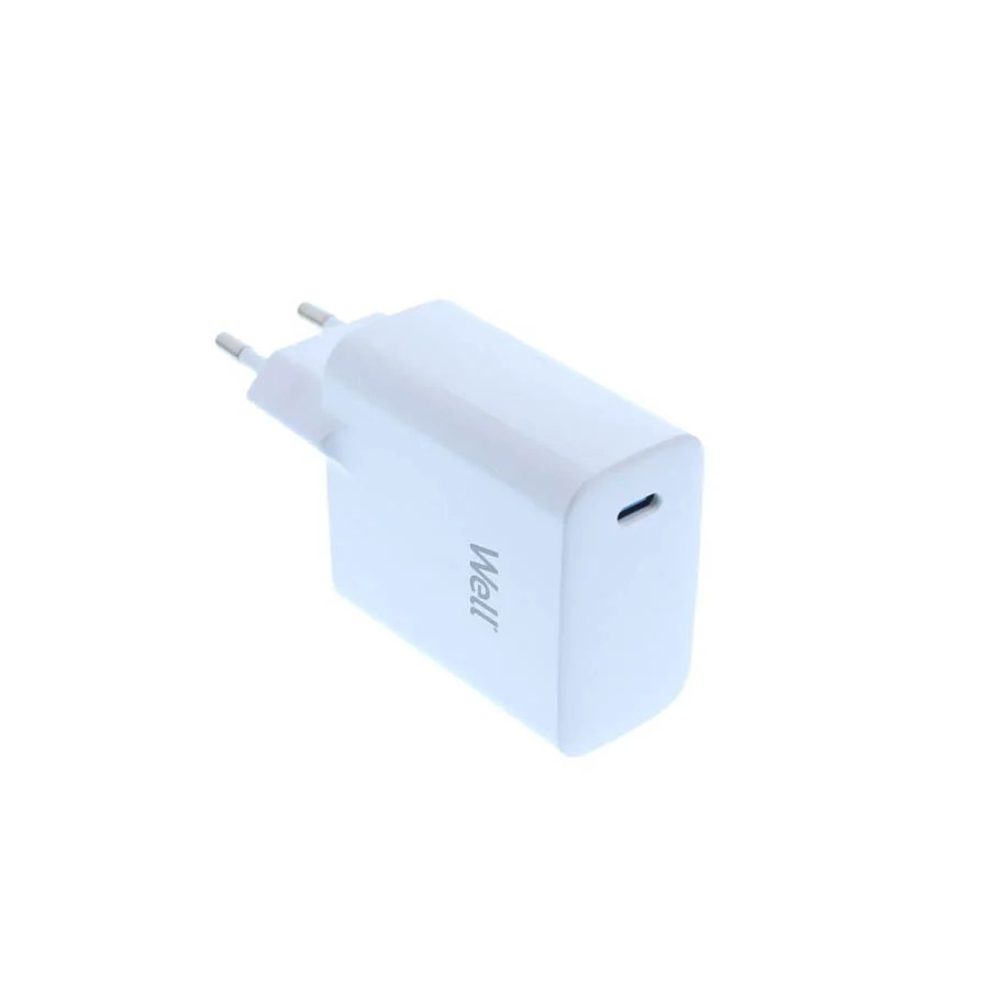 Universal USB-C FastTravel Wall Charger 65W Λευκό Well PSUP-USB-WPD6501WE-WL Universal USB-C FastTravel Wall Charger 65W Λευκό Well PSUP-USB-WPD6501WE-WL