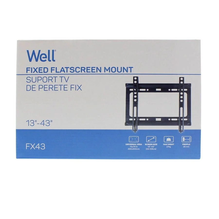 Βάση TV Well 13"- 43" Σταθερή TVS-LCD-FX43-WL Βάση TV Well 13"- 43" Σταθερή TVS-LCD-FX43-WL
