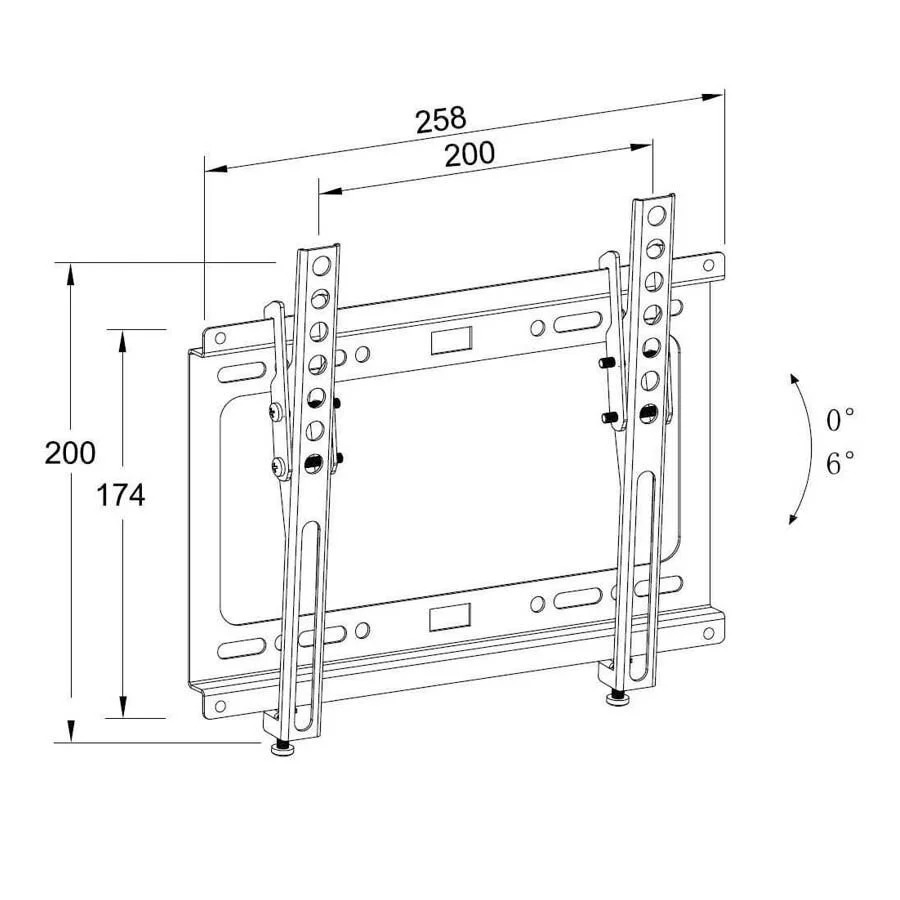 Βάση TV Well 13"- 43" Ρυθμιζόμενη TVS-LCD-TL43-WL Βάση TV Well 13"- 43" Ρυθμιζόμενη TVS-LCD-TL43-WL