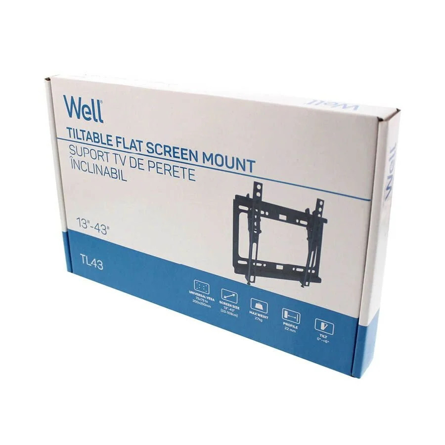 Βάση TV Well 13"- 43" Ρυθμιζόμενη TVS-LCD-TL43-WL Βάση TV Well 13"- 43" Ρυθμιζόμενη TVS-LCD-TL43-WL