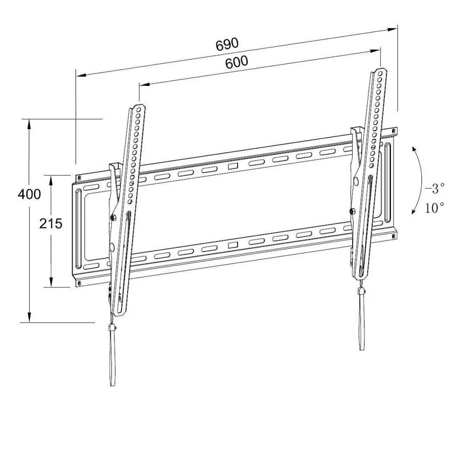 Βάση TV Well 32"- 80" Ρυθμιζόμενη με κορδόνι TVS-LCD-TLS80-WL Βάση TV Well 32"- 80" Ρυθμιζόμενη με κορδόνι TVS-LCD-TLS80-WL