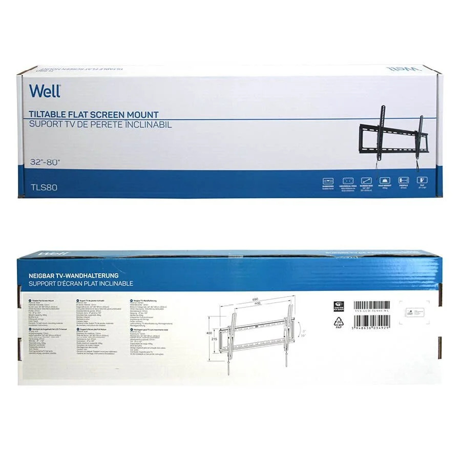 Βάση TV Well 32"- 80" Ρυθμιζόμενη με κορδόνι TVS-LCD-TLS80-WL Βάση TV Well 32"- 80" Ρυθμιζόμενη με κορδόνι TVS-LCD-TLS80-WL