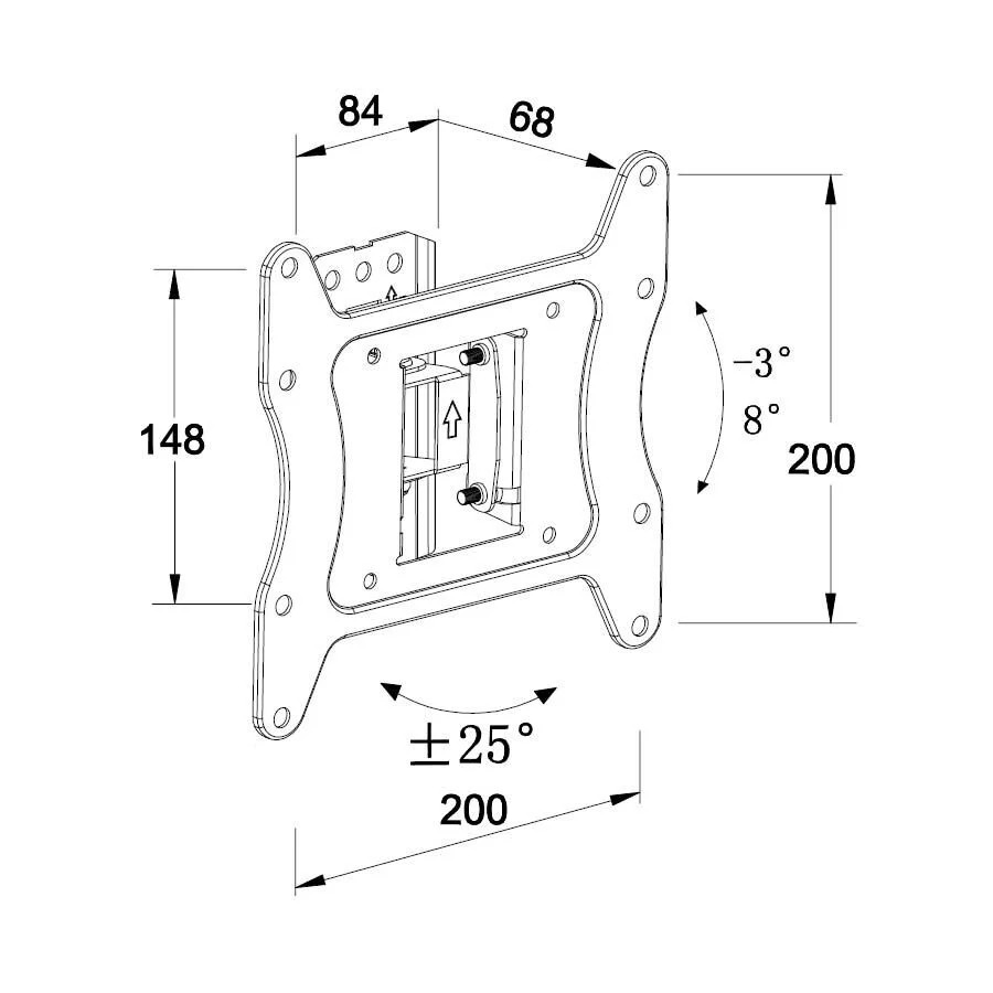 Βάση TV Well 13"- 43" Ρυθμιζόμενη TVS-LCD-TLA43-WL Βάση TV Well 13"- 43" Ρυθμιζόμενη TVS-LCD-TLA43-WL