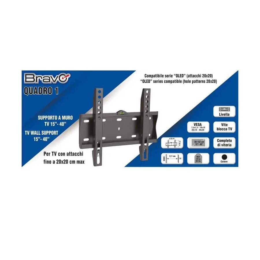 Βάση TV Bravo 15"- 40" Σταθερή Quadro 1 Βάση TV Bravo 15"- 40" Σταθερή Quadro 1