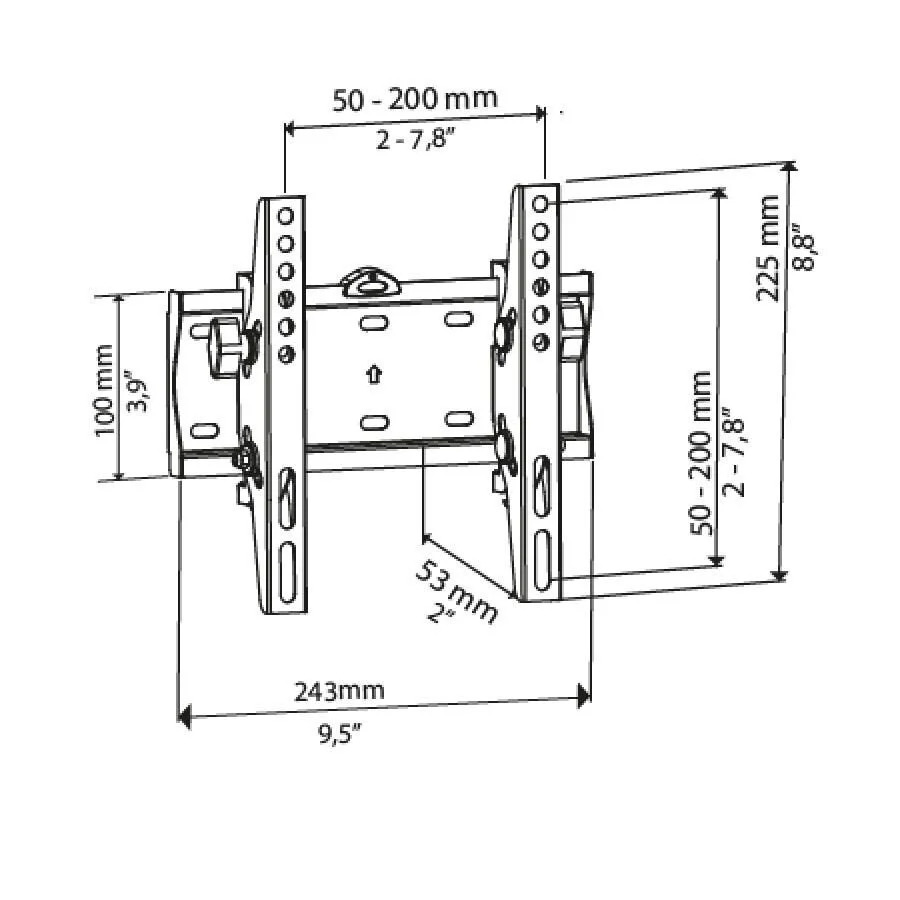 Βάση TV Bravo 15"- 40" Ρυθμιζόμενη Quadro 3 Βάση TV Bravo 15"- 40" Ρυθμιζόμενη Quadro 3