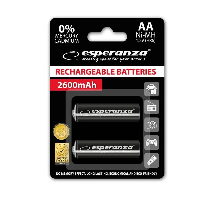 Μπαταρία 2600mA AA 2τεμ Επαναφορτιζόμενη EZA105 Μπαταρία 2600mA AA 2τεμ Επαναφορτιζόμενη EZA105