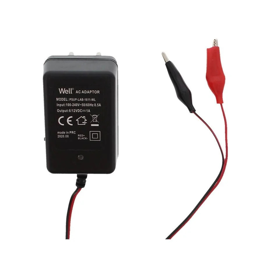 Φορτιστής μπαταριών μολύβδου 6V/12V Αυτόματος Well PSUP-LAB-1611-WL Φορτιστής μπαταριών μολύβδου 6V/12V Αυτόματος Well PSUP-LAB-1611-WL