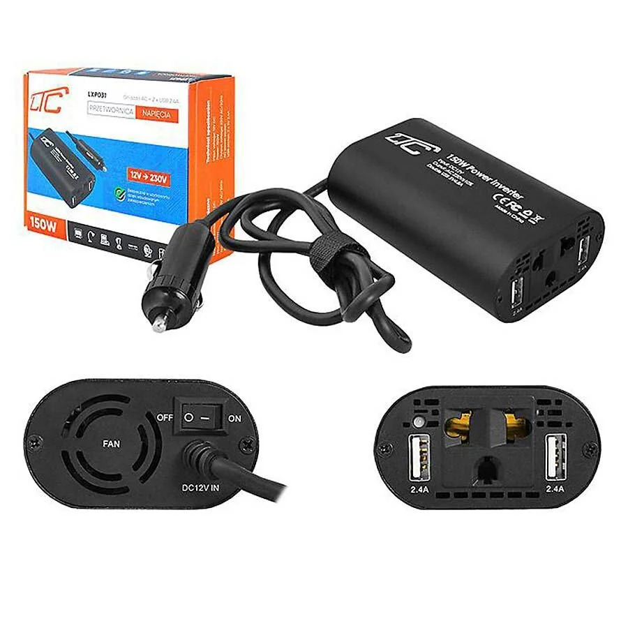 POWER INVERTER 150W Well 12V DC TO 220V AC PSUP-INV/U-12V150W/02-WL POWER INVERTER 150W Well 12V DC TO 220V AC PSUP-INV/U-12V150W/02-WL