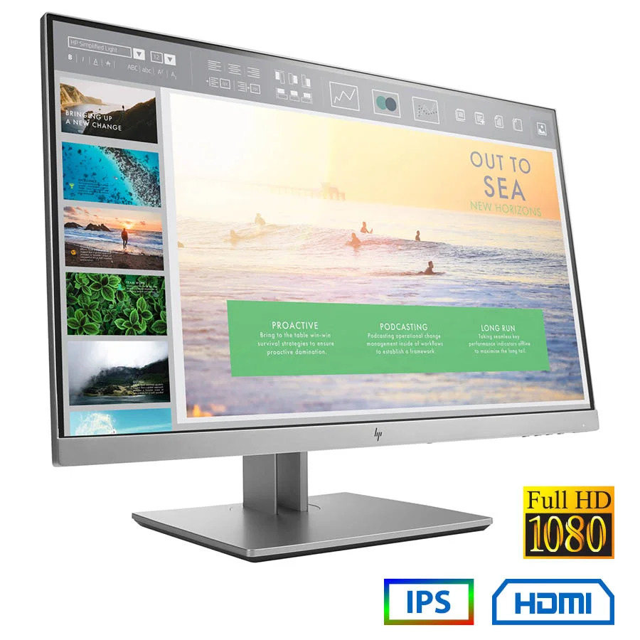 Used (A-) Monitor E233 IPS LED/HP/23\\"FHD/1920x1080/Wide/Black/Grade A-/D-SUB & DP & HDMI Used (A-) Monitor E233 IPS LED/HP/23\\"FHD/1920x1080/Wide/Black/Grade A-/D-SUB & DP & HDMI