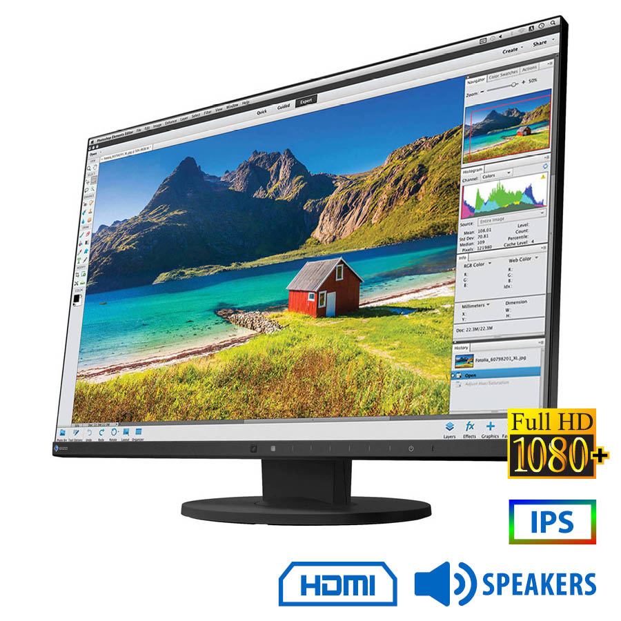 Used Monitor FlexScan EV2455 IPS LED/Eizo/24``FHD/1920x1200/Wide/Black/w/Speakers/D-SUB & DVI-D & DP Used Monitor FlexScan EV2455 IPS LED/Eizo/24``FHD/1920x1200/Wide/Black/w/Speakers/D-SUB & DVI-D & DP