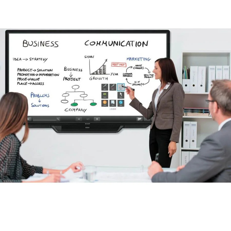 Used Signage Display Touchscreen PN-80TC3 LED/Sharp/80\\"FHD/1920x1080 FHD/Wide/Black/w/Speakers & PEN Used Signage Display Touchscreen PN-80TC3 LED/Sharp/80\\"FHD/1920x1080 FHD/Wide/Black/w/Speakers & PEN