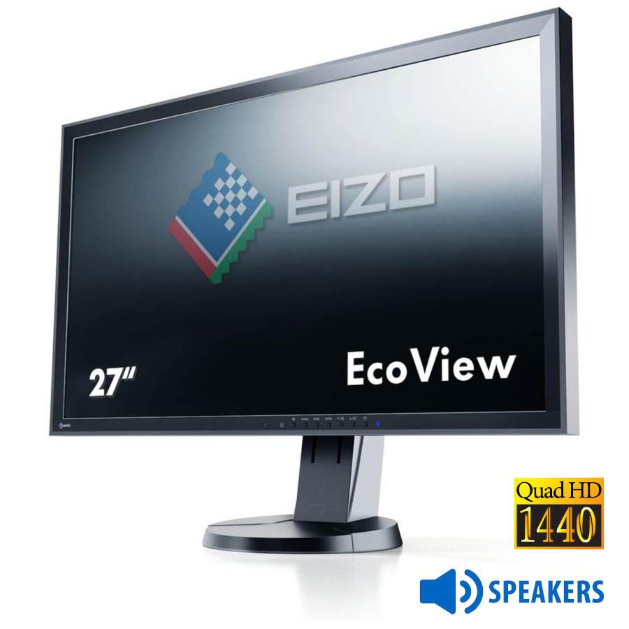 Used Monitor FlexScan EV2736W Q-LED/Eizo/27``QHD/2560x1440/Wide/Black/w/Speakers/DVI-D & DP & USB US Used Monitor FlexScan EV2736W Q-LED/Eizo/27``QHD/2560x1440/Wide/Black/w/Speakers/DVI-D & DP & USB US