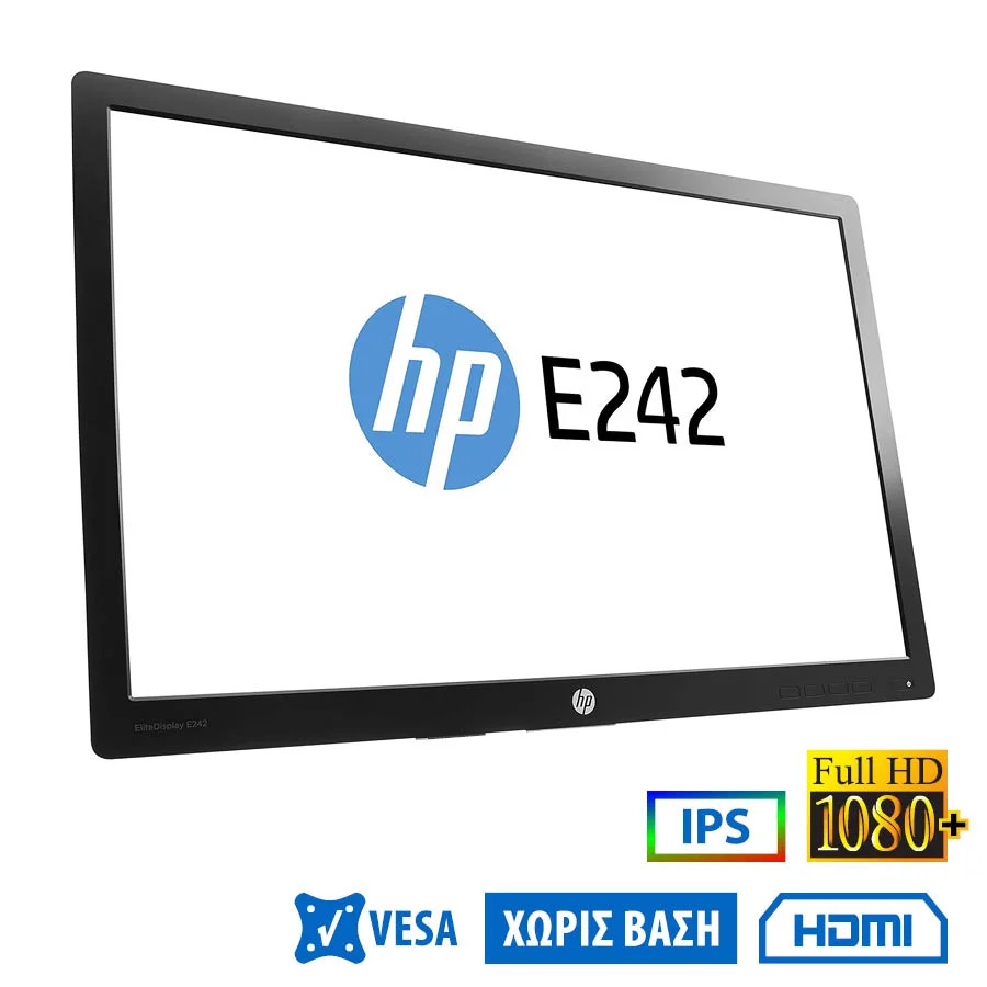 Used Monitor E242 IPS LED/HP/24\\"FHD/1920x1200/Wide/Black/No Stand/D-SUB & DP & HDMI & USB HUB Used Monitor E242 IPS LED/HP/24\\"FHD/1920x1200/Wide/Black/No Stand/D-SUB & DP & HDMI & USB HUB