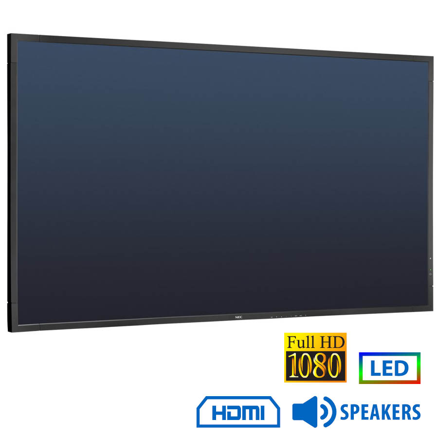 Used Signage Display V552 LED/NEC/55``FHD/1920x1080/Black/w/Speakers/D-SUB & DVI-D & DP & HDMI & BNC Used Signage Display V552 LED/NEC/55``FHD/1920x1080/Black/w/Speakers/D-SUB & DVI-D & DP & HDMI & BNC