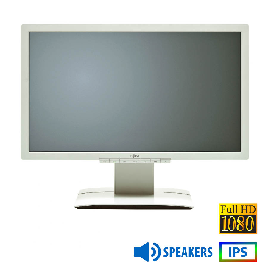 Used Monitor P23T-6 IPS LED/Fujitsu/23”FHD/1920x1080/Wide/White/w/Speakers/D-SUB & DVI-I & DP & USB Used Monitor P23T-6 IPS LED/Fujitsu/23”FHD/1920x1080/Wide/White/w/Speakers/D-SUB & DVI-I & DP & USB